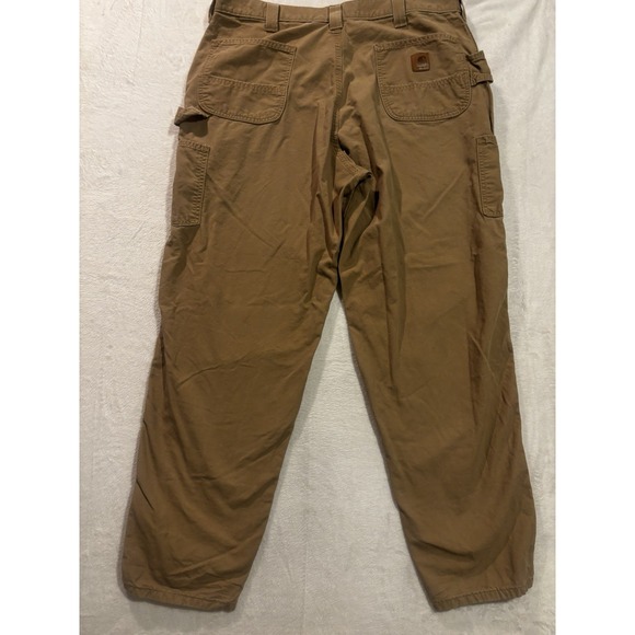 Carhartt B151 DKH Carpenter Pants Men's 40x32 Utility Work Duck Canvas Dungaree - Picture 2 of 11